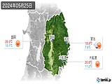 2024年05月25日の岩手県の実況天気