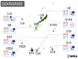 2024年05月26日の沖縄県の実況天気