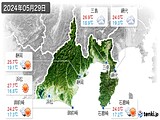 2024年05月29日の静岡県の実況天気