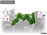 2024年05月29日の鳥取県の実況天気