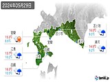 2024年05月29日の道南の実況天気