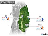 2024年05月29日の岩手県の実況天気