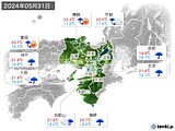 2024年05月31日の近畿地方の実況天気