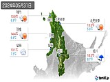 2024年05月31日の道北の実況天気