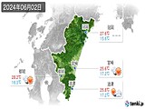 実況天気(2024年06月02日)