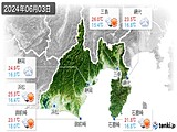 2024年06月03日の静岡県の実況天気