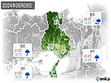 2024年06月09日の兵庫県の実況天気