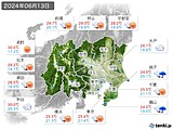 実況天気(2024年06月13日)