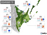 実況天気(2024年06月17日)