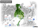 2024年06月24日の兵庫県の実況天気