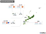 実況天気(2024年06月27日)