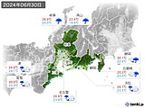 実況天気(2024年06月30日)