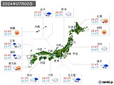 2024年07月02日の実況天気