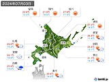 実況天気(2024年07月03日)