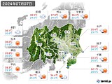 実況天気(2024年07月07日)