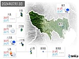2024年07月13日の東京都の実況天気