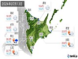 2024年07月13日の道東の実況天気