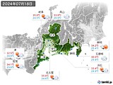 実況天気(2024年07月18日)