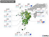 実況天気(2024年07月18日)