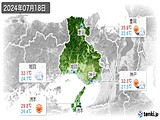 実況天気(2024年07月18日)