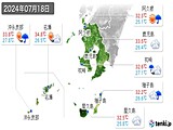 実況天気(2024年07月18日)