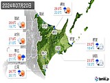 2024年07月20日の道東の実況天気