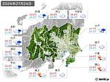 実況天気(2024年07月24日)