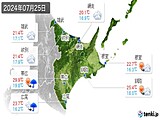 2024年07月25日の道東の実況天気