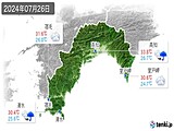 2024年07月26日の高知県の実況天気