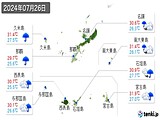 実況天気(2024年07月26日)