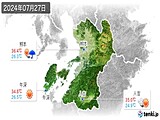 2024年07月27日の熊本県の実況天気