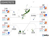 実況天気(2024年07月27日)