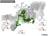 実況天気(2024年07月28日)