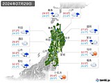 実況天気(2024年07月29日)