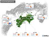 2024年08月04日の四国地方の実況天気