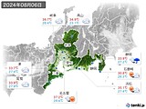 実況天気(2024年08月06日)