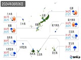 実況天気(2024年08月06日)