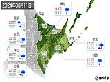 2024年08月11日の道東の実況天気