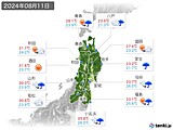 実況天気(2024年08月11日)