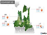 2024年08月19日の青森県の実況天気