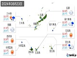 2024年08月23日の沖縄県の実況天気