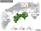 2024年08月26日の四国地方の実況天気