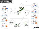 実況天気(2024年08月27日)