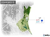 2024年08月31日の茨城県の実況天気