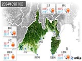 実況天気(2024年09月10日)