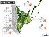 2024年09月12日の道東の実況天気