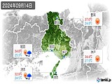 2024年09月14日の兵庫県の実況天気