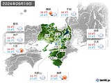 2024年09月19日の近畿地方の実況天気