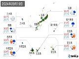2024年09月19日の沖縄県の実況天気