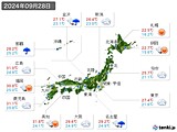 実況天気(2024年09月28日)